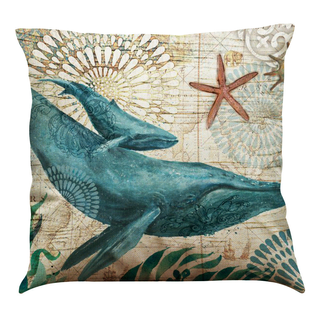 Cushion Covers Sea Turtle Printed Throw Pillow Cases