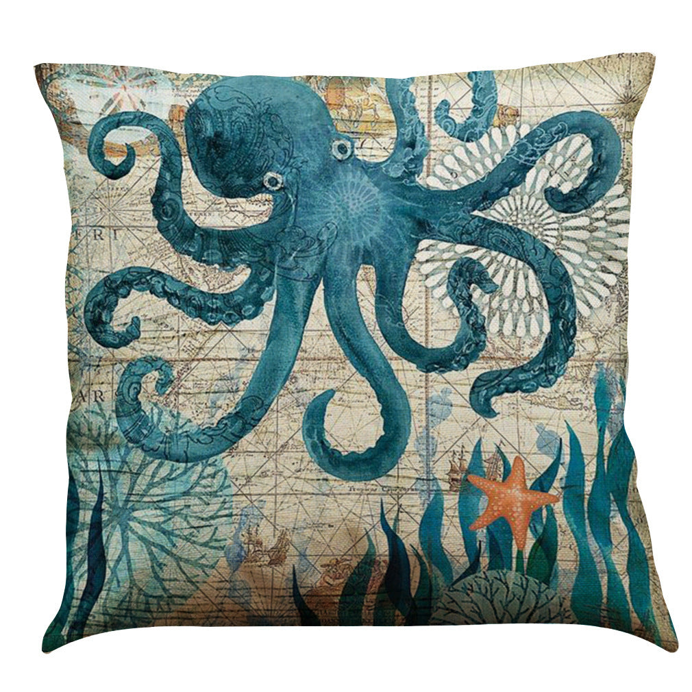 Cushion Covers Sea Turtle Printed Throw Pillow Cases