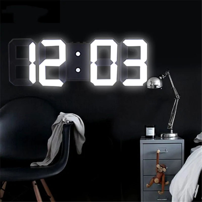 Stylish Sophisticated 3D LED Digital Wall Clock