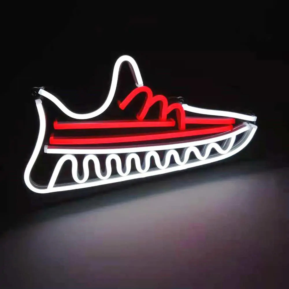 Trendy Sporty Neon Shoe Light Sign