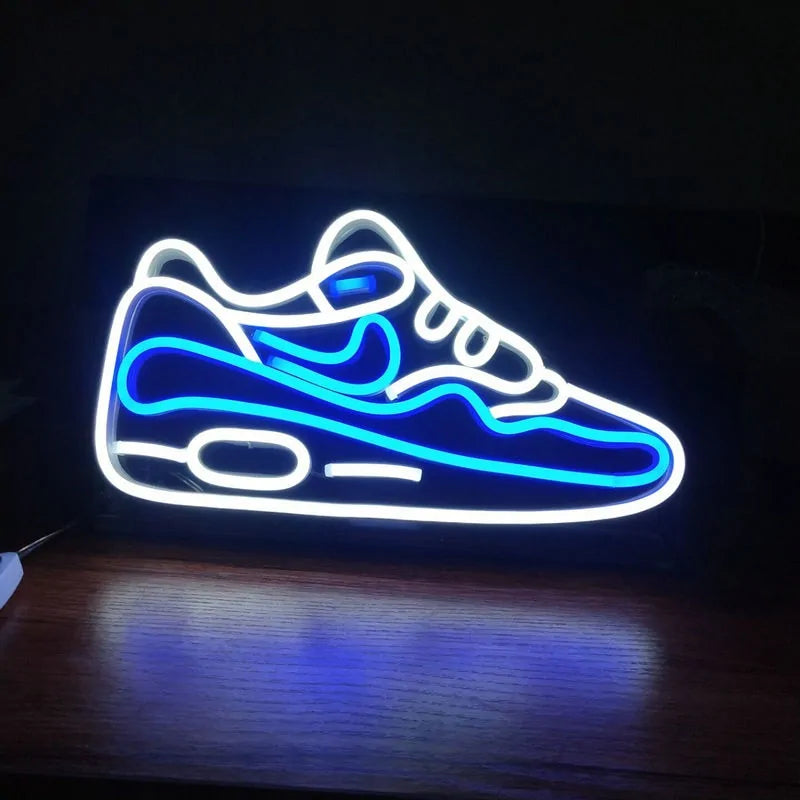 Trendy Sporty Neon Shoe Light Sign